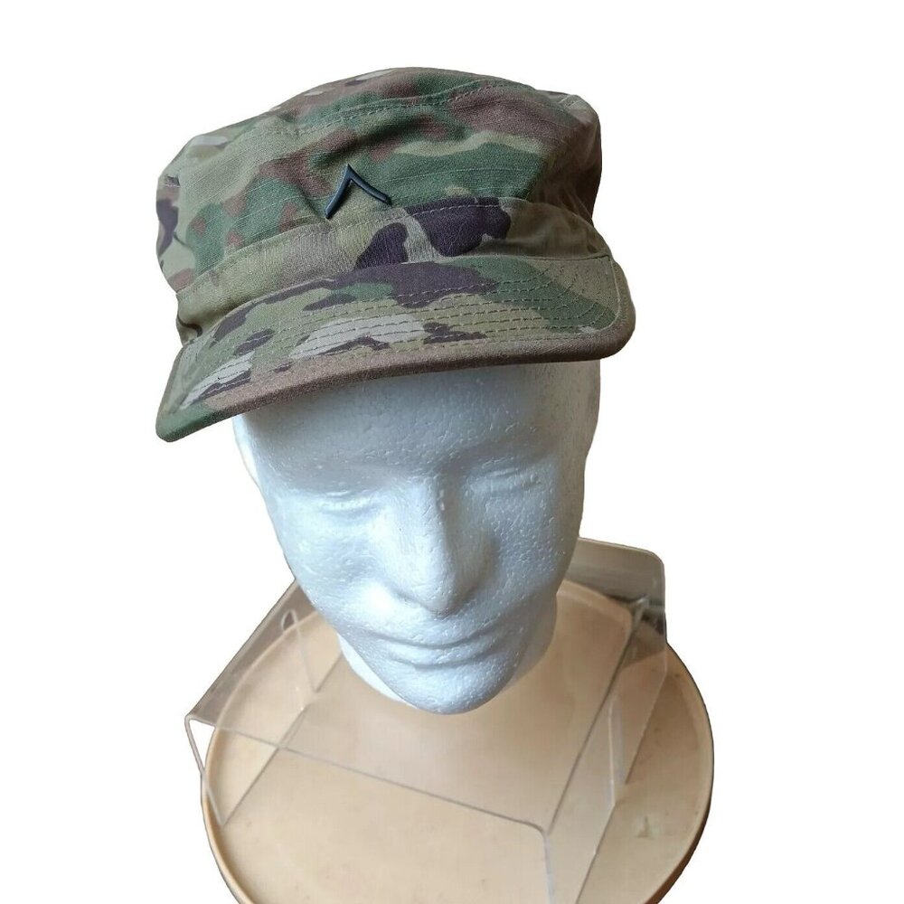 US Army Patrol Camo Cap Mens‎ Size 7 Fitted Cap Hat